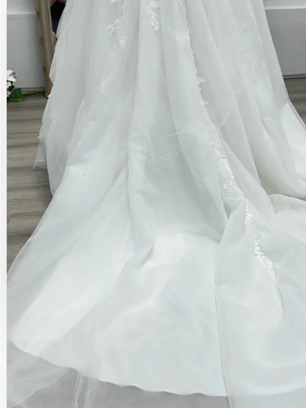 Elegant bridal overskirt-Australian designer